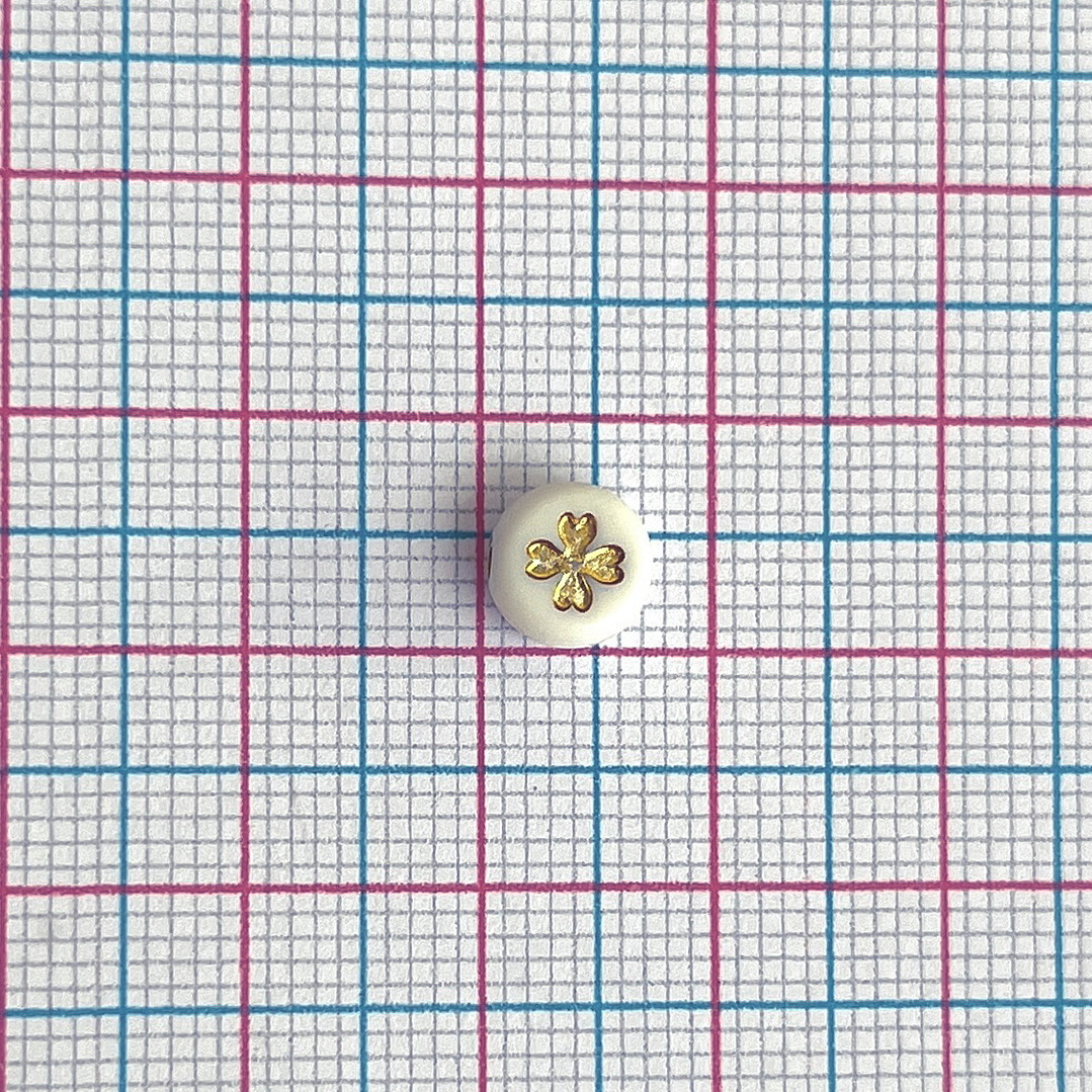 SEPARADOR ✦ PASTILLA TREBOL DORADO 2