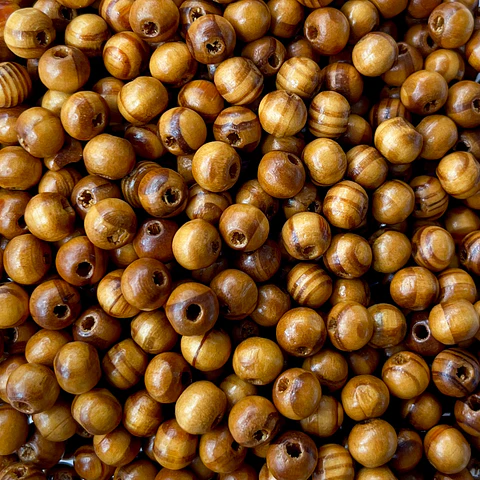 SEPARDOR ✦ BOLA MADERA FINA 8MM