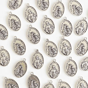 MEDALLA ✦ VIRGEN DEL CARMEN/SAGRADO CORAZÓN DE JESÚS 