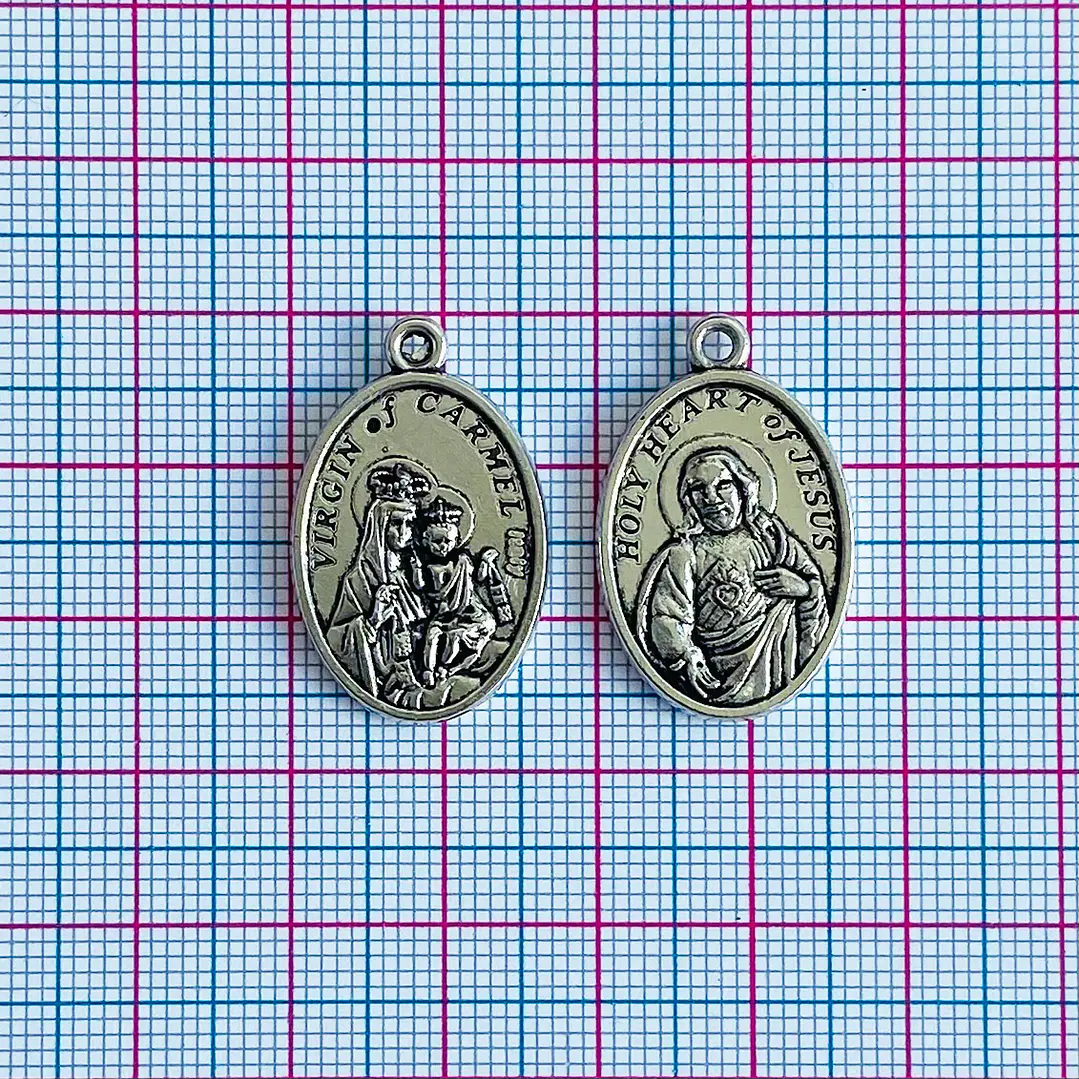 MEDALLA ✦ VIRGEN DEL CARMEN/SAGRADO CORAZÓN DE JESÚS  2