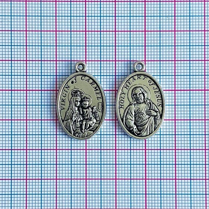 MEDALLA ✦ VIRGEN DEL CARMEN/SAGRADO CORAZÓN DE JESÚS  2