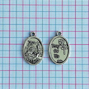 MEDALLA ✦ SANTA RITA EN ZAMAK