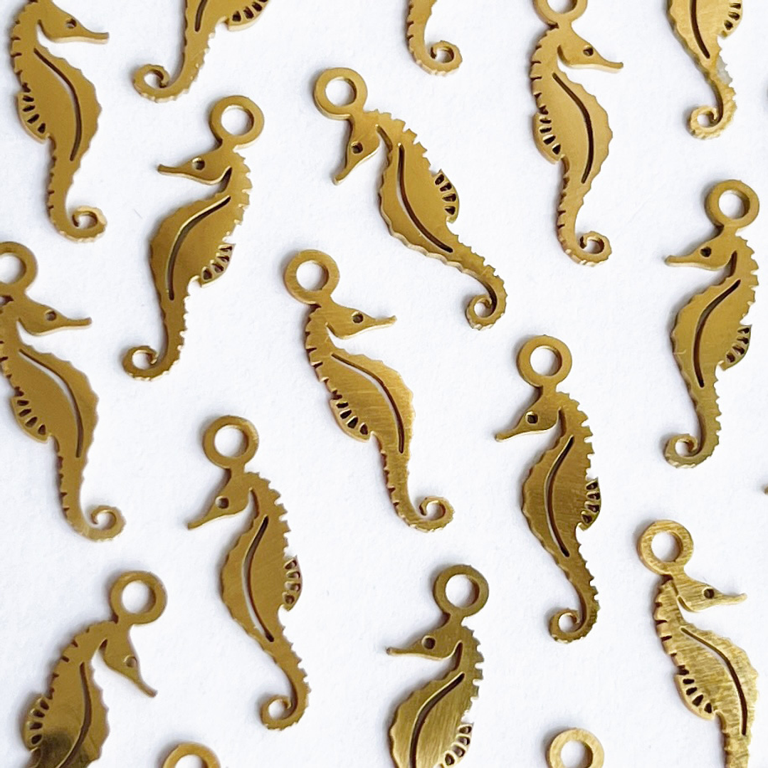 DIJE ✦ CABALLO DE MAR EN ACERO 1