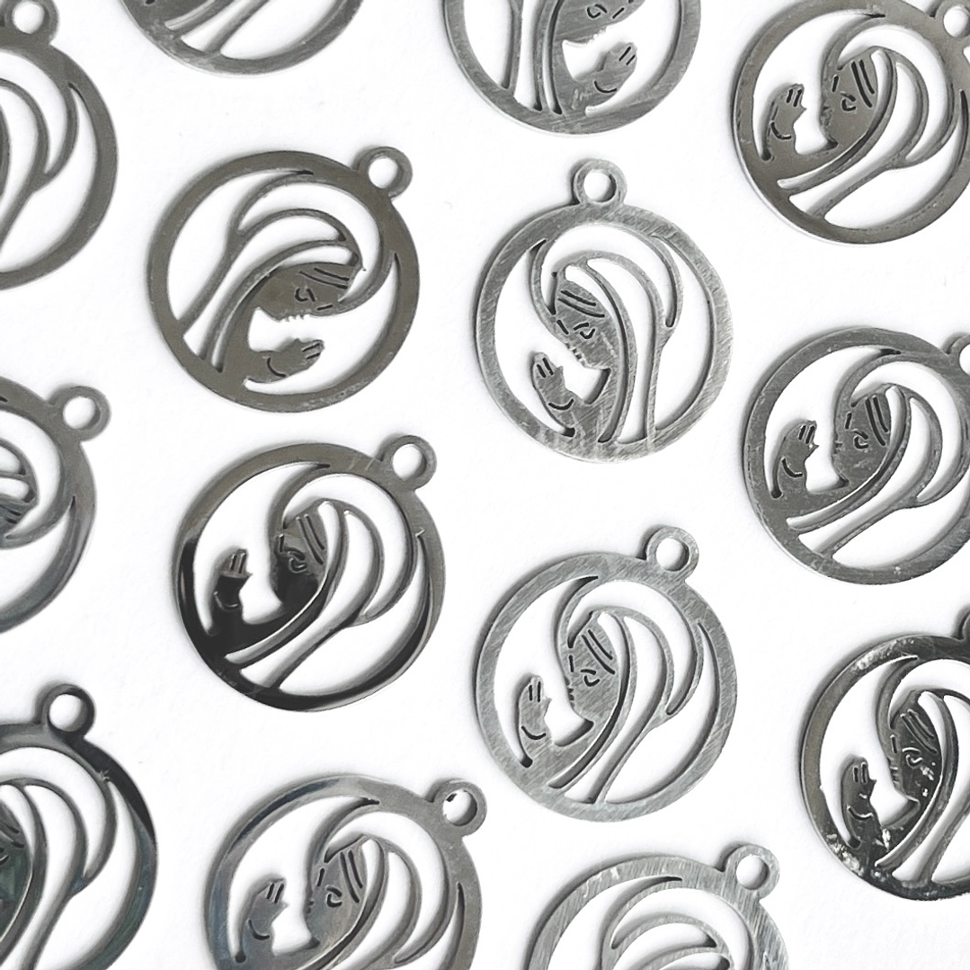 DIJE ✦ VIRGEN DE LA PAZ ACERO 1