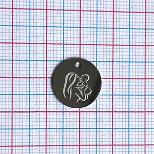 MEDALLA ✦ MAMÁ / BEBÉ EN ACERO