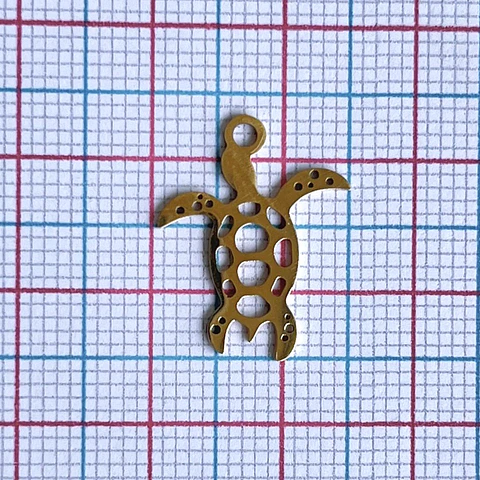 DIJE ✦ TORTUGA DE MAR ACERO