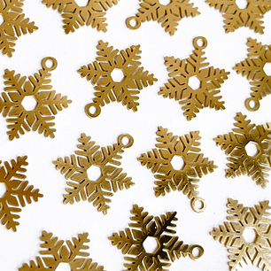 DIJE ✦ COPO DE NIEVE EN ACERO