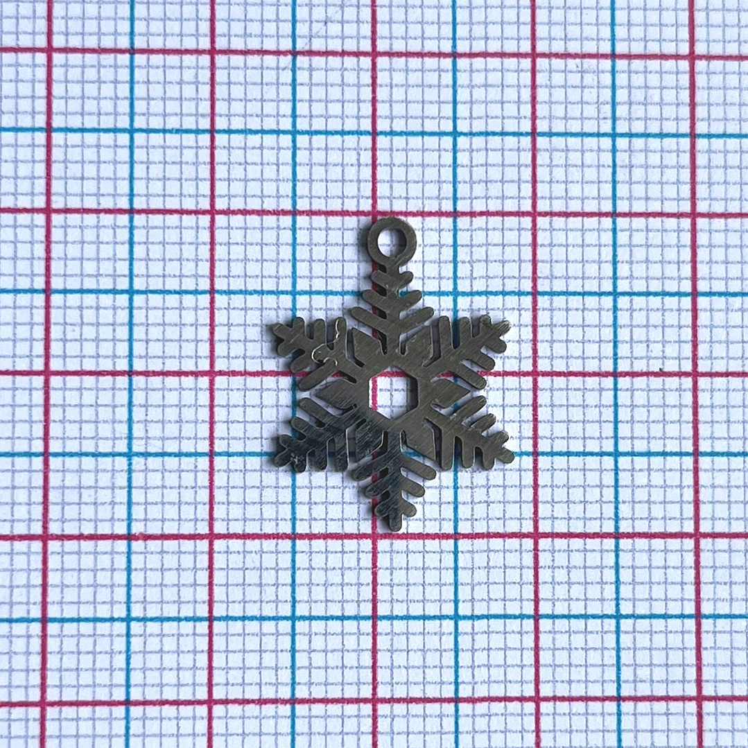 DIJE ✦ COPO DE NIEVE EN ACERO 2