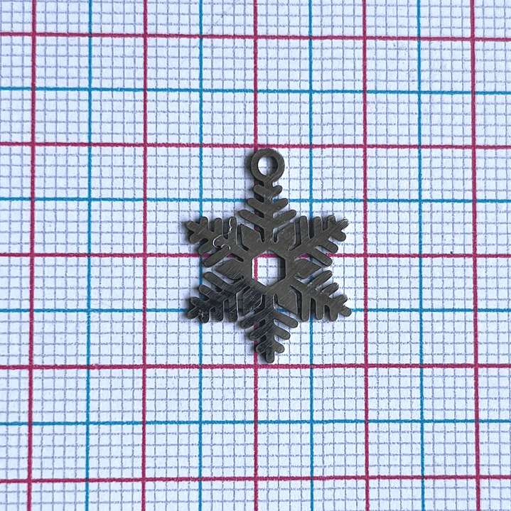 DIJE ✦ COPO DE NIEVE EN ACERO 2