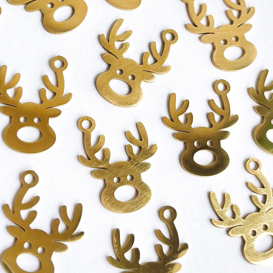 DIJE ✦ RENO DE NAVIDAD EN ACERO 1