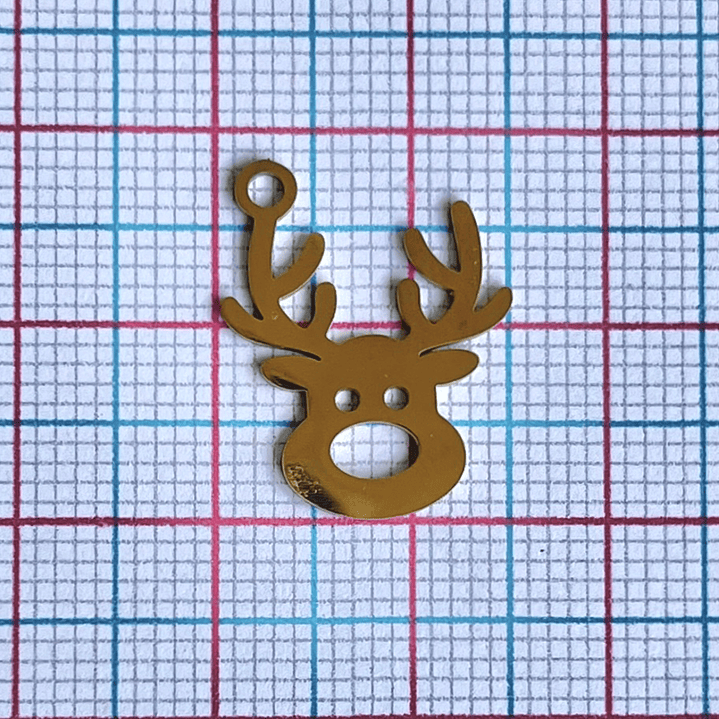 DIJE ✦ RENO DE NAVIDAD EN ACERO 2