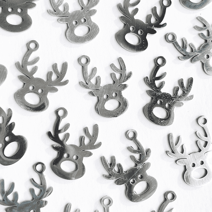 DIJE ✦ RENO DE NAVIDAD EN ACERO 1