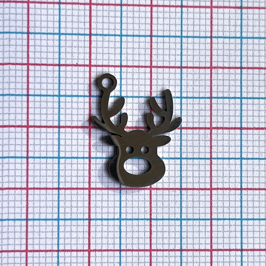 DIJE ✦ RENO DE NAVIDAD EN ACERO 2