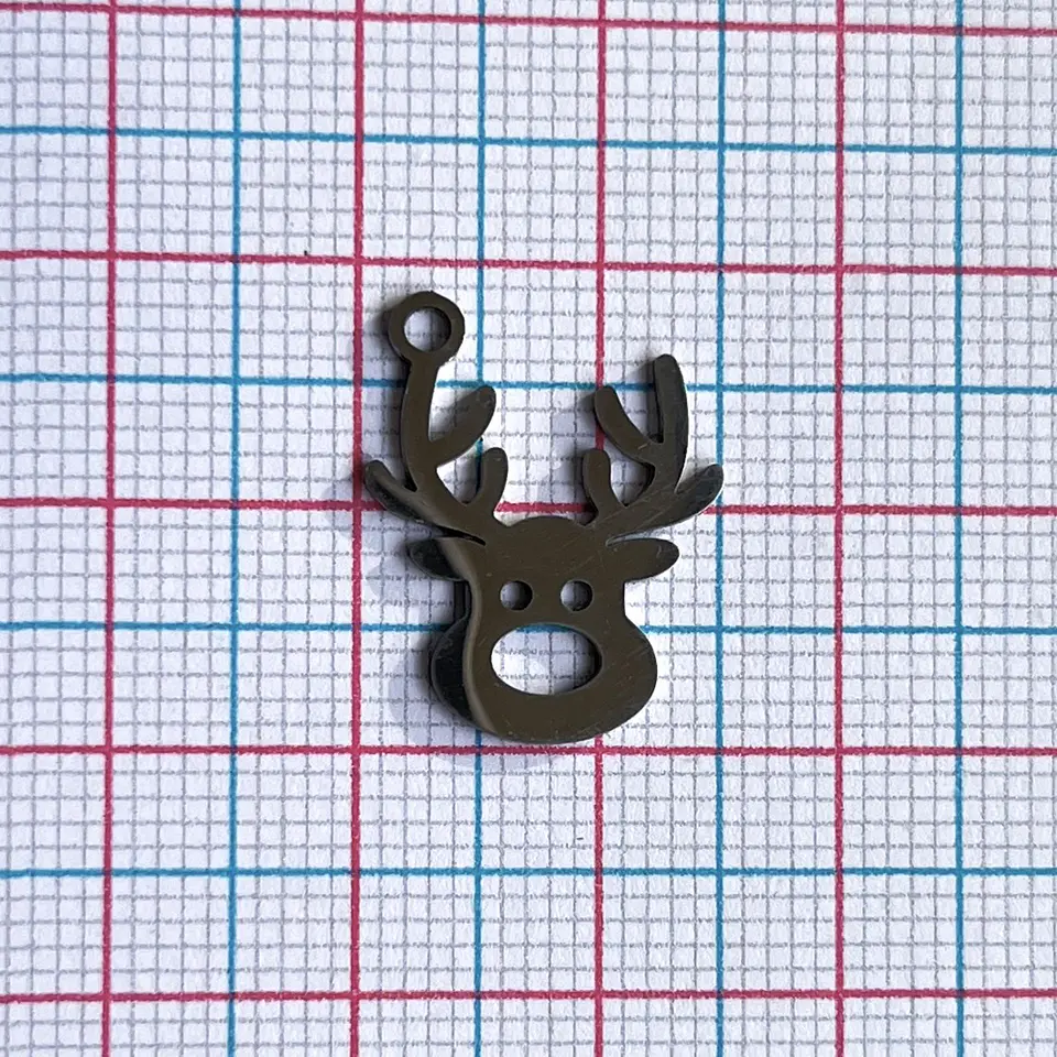 DIJE ✦ RENO DE NAVIDAD EN ACERO 2