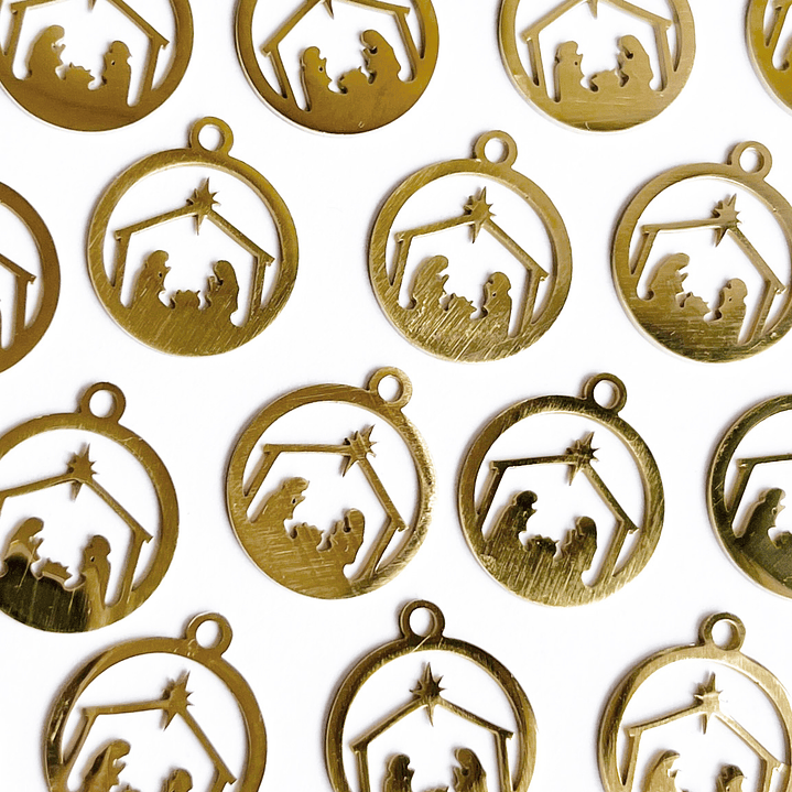 DIJE ✦ PESEBRE EN ACERO 1