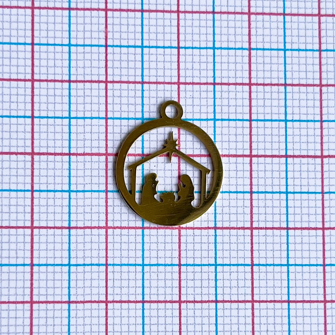 DIJE ✦ PESEBRE EN ACERO 2