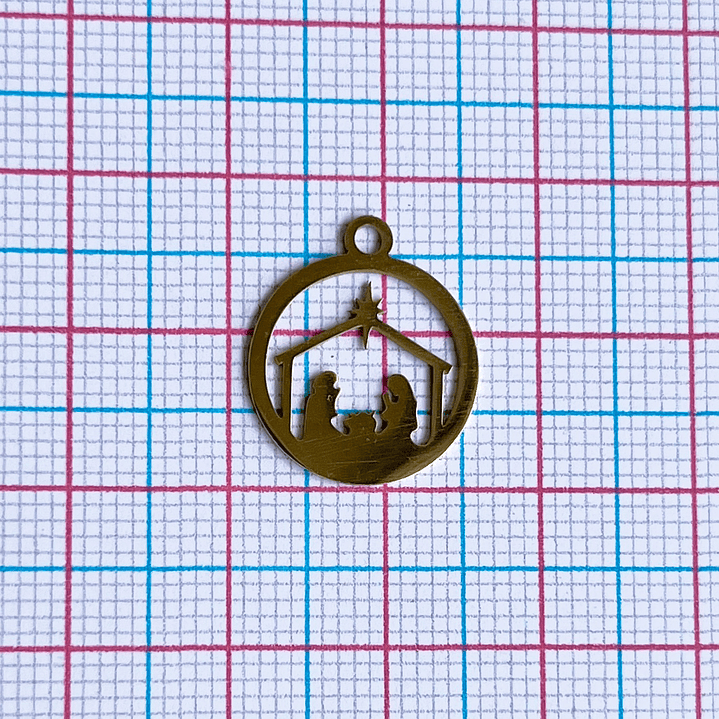 DIJE ✦ PESEBRE EN ACERO 2