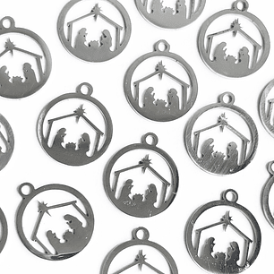 DIJE ✦ PESEBRE EN ACERO