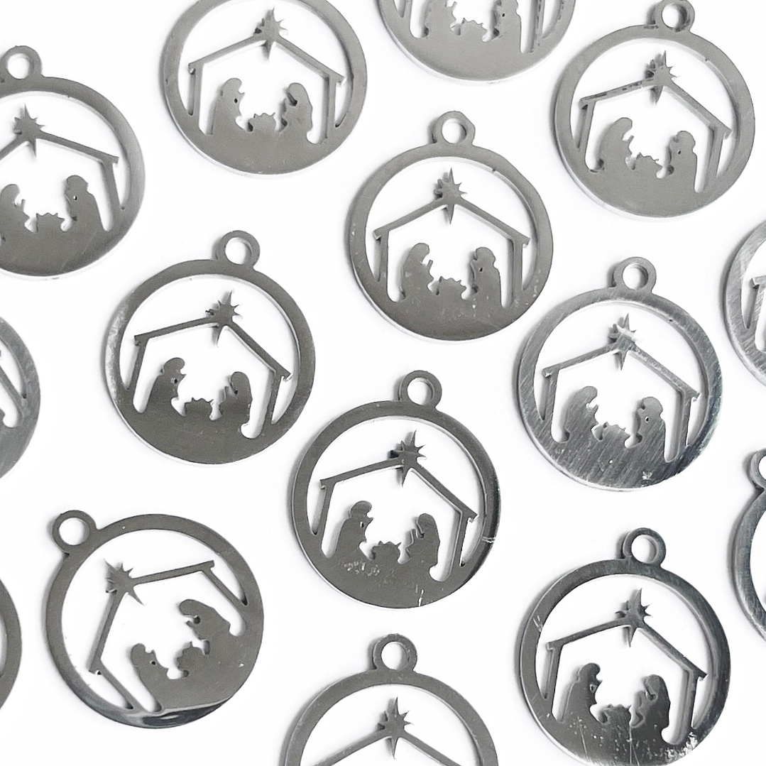 DIJE ✦ PESEBRE EN ACERO 1