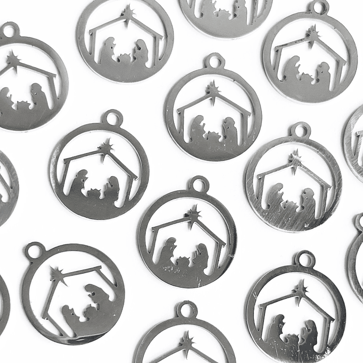 DIJE ✦ PESEBRE EN ACERO 1