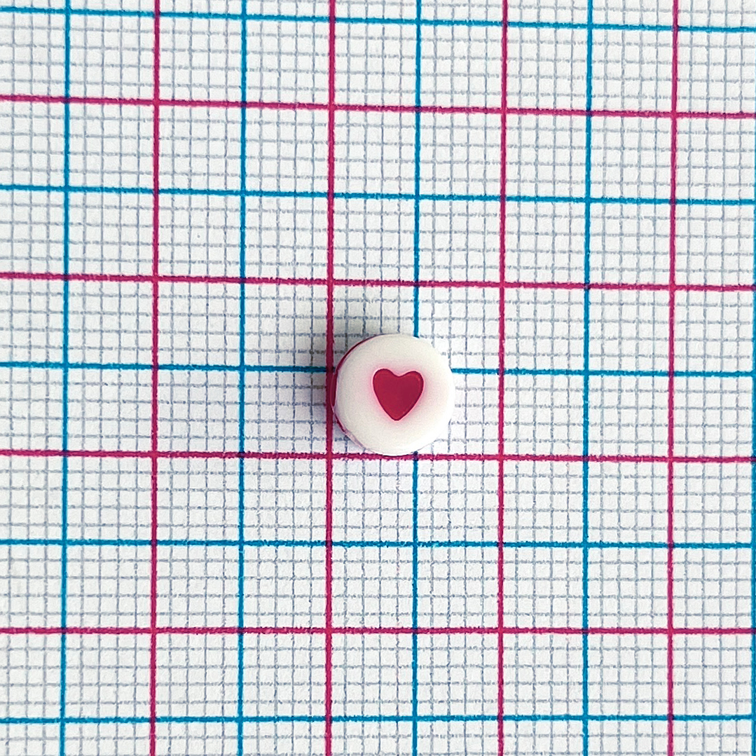 SEPARADOR ✦ PASTILLA CORAZÓN PLASTICO 2