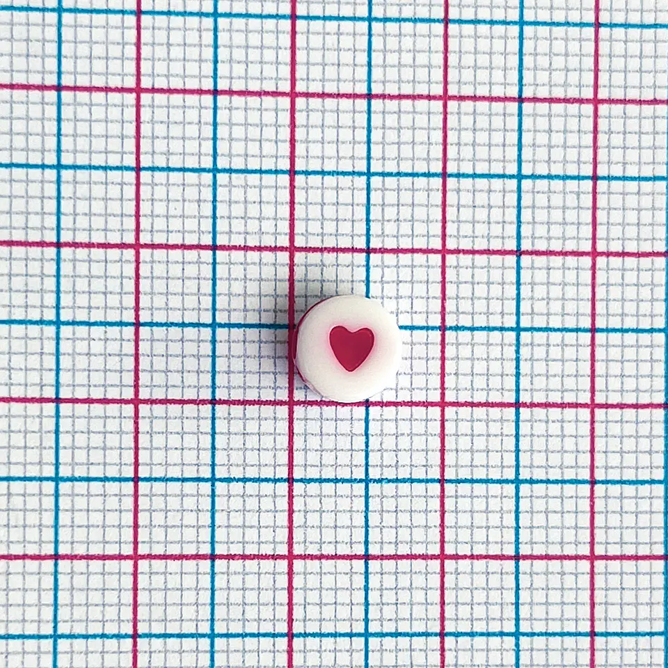 SEPARADOR ✦ PASTILLA CORAZÓN PLASTICO 2