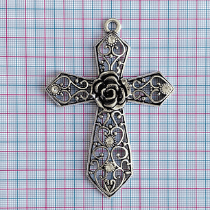 DIJE ✦ CRUZ EN ZAMAK