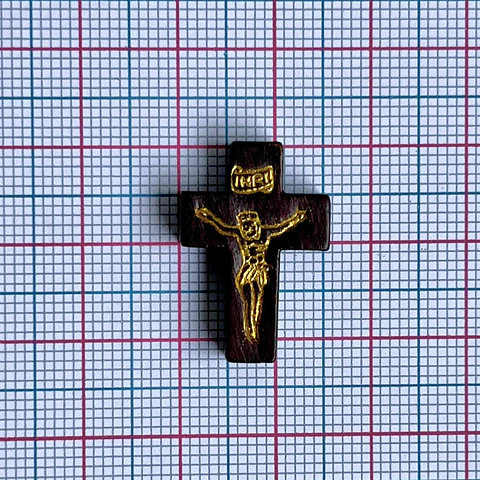 Cruz Café • Madera • 16x22 mm