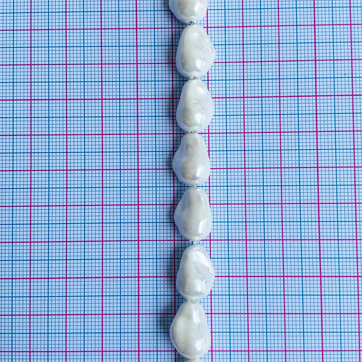 PERLA ✦ SHELL AMORFA 10*14 MM 2