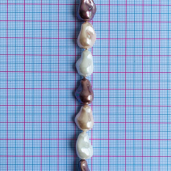 PERLA ✦ SHELL AMORFA 10*14 MM 2