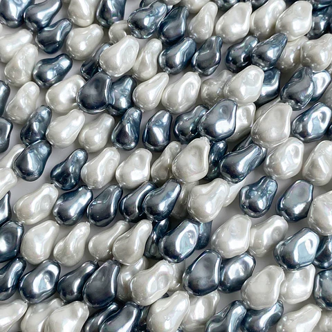 PERLA ✦ SHELL AMORFA 10*14 MM