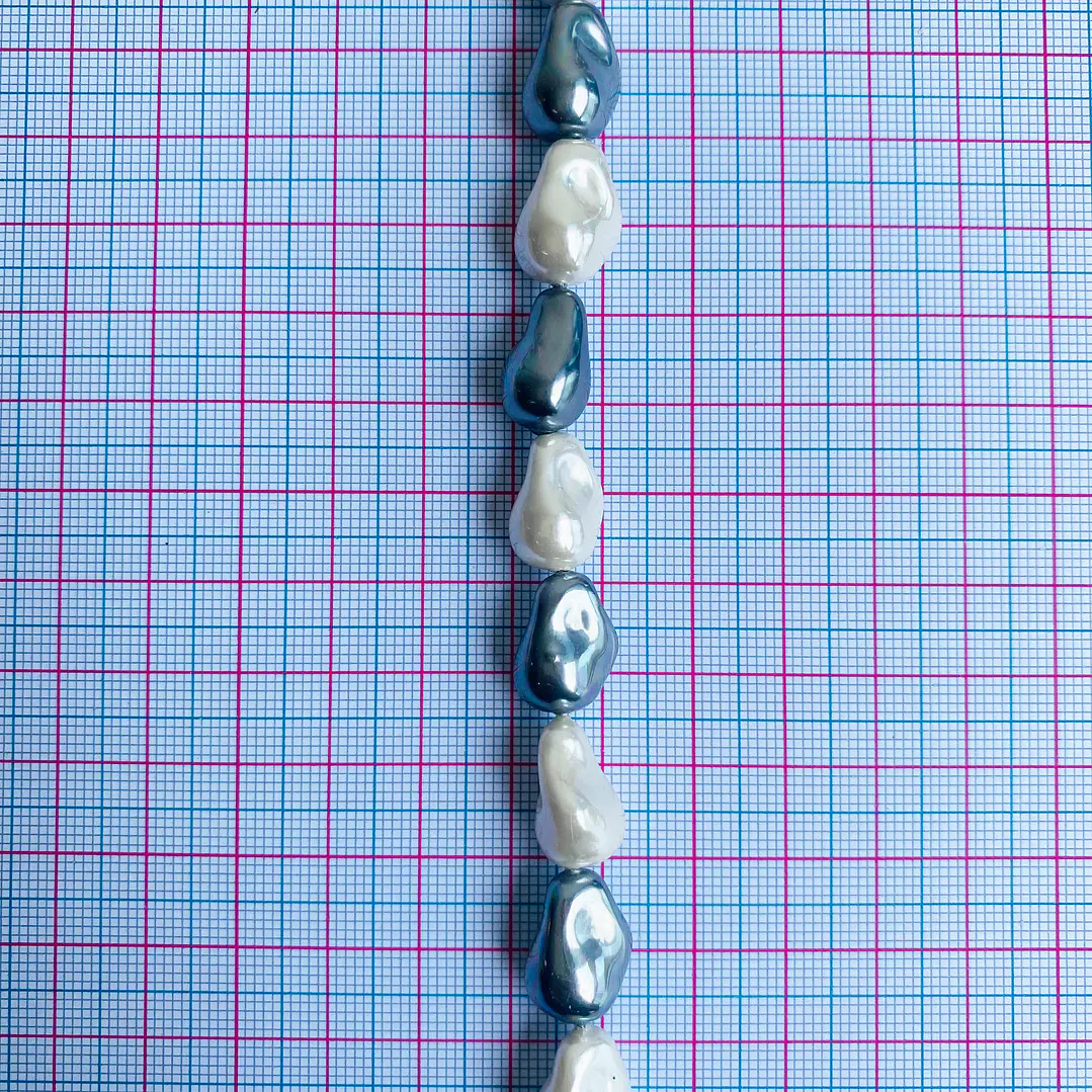 PERLA ✦ SHELL AMORFA 10*14 MM 2