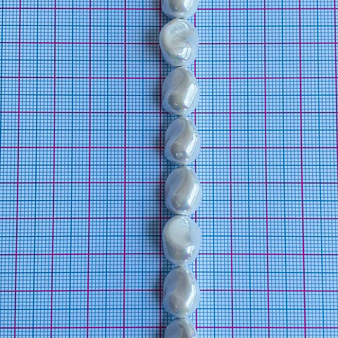 PERLA ✦ SHELL AMORFA 11*13 MM