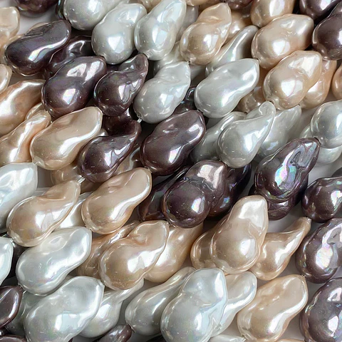 PERLA ✦ SHELL AMORFA 13*24 MM