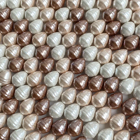PERLA ✦ SHELL TROMPO 10*13 MM