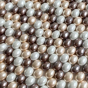 PERLA ✦ SHELL OVALO 9*11 MM