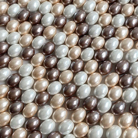PERLA ✦ SHELL OVALO 9*11 MM