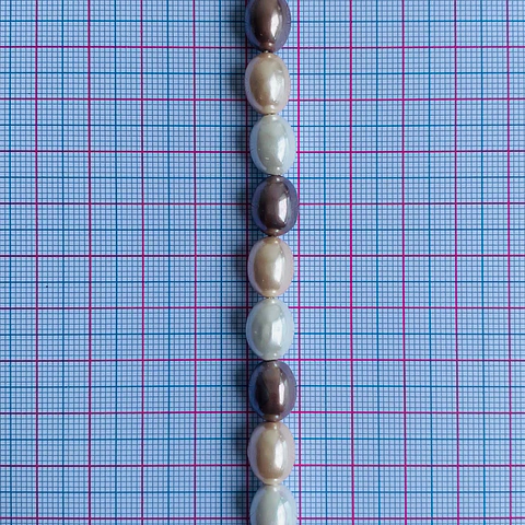 PERLA ✦ SHELL OVALO 9*11 MM
