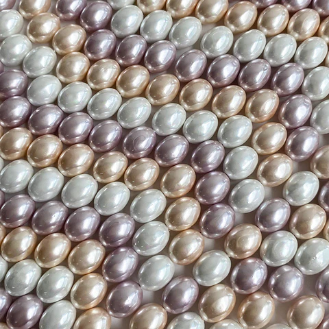 PERLA ✦ SHELL OVALO 9*11 MM