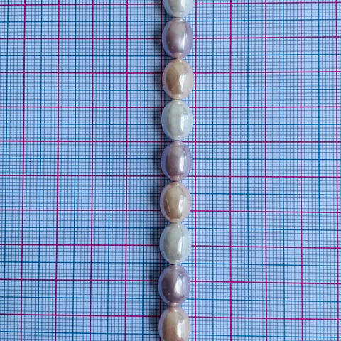 PERLA ✦ SHELL OVALO 9*11 MM