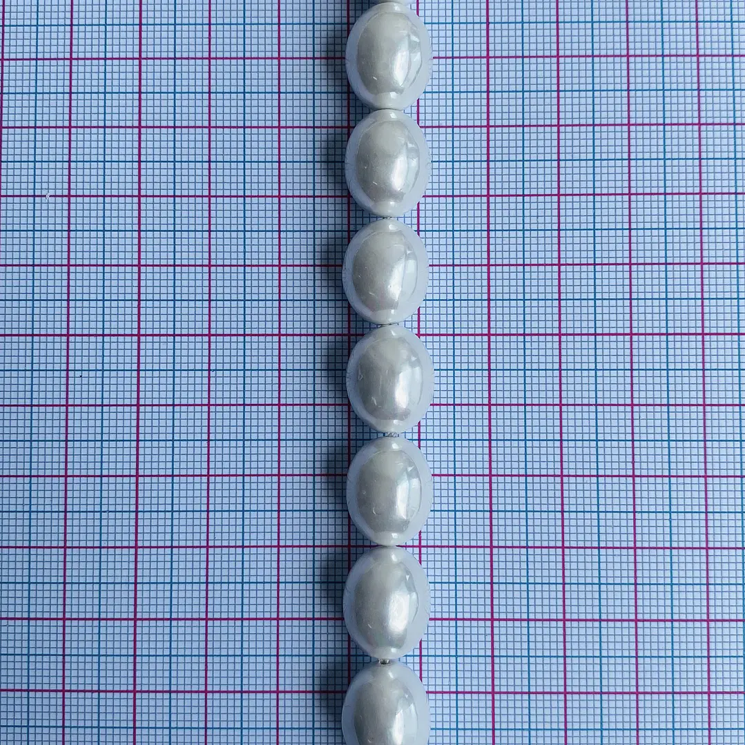 PERLA ✦ SHELL OVALO 12*15 MM 2