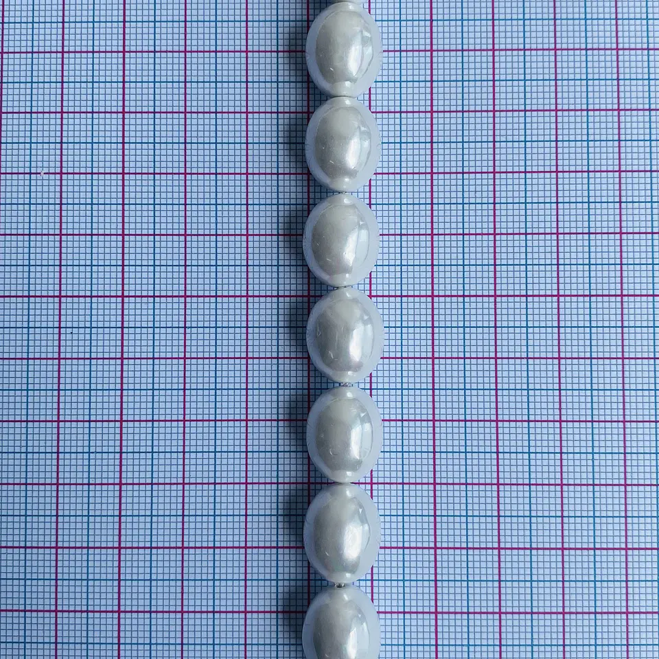 PERLA ✦ SHELL OVALO 12*15 MM 2