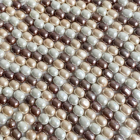 PERLA ✦ SHELL OVALO 7*9 MM