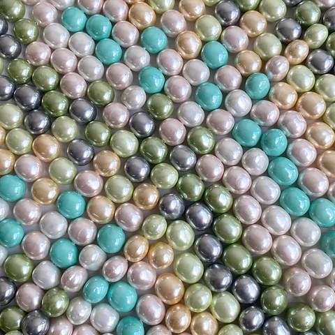 PERLA ✦ SHELL OVALO 9*11 MM