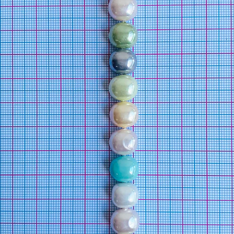 PERLA ✦ SHELL OVALO 9*11 MM