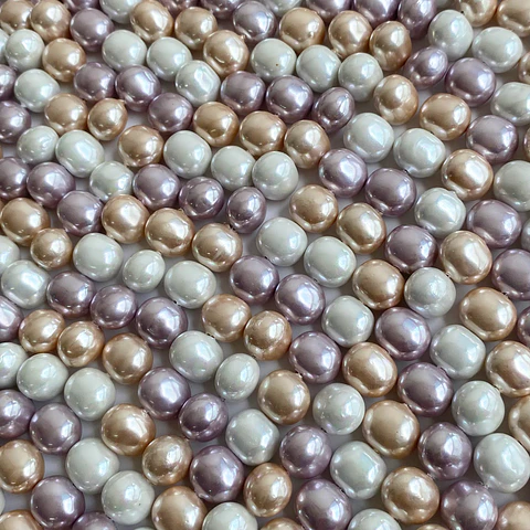 PERLA ✦ SHELL OVALO 9*11 MM
