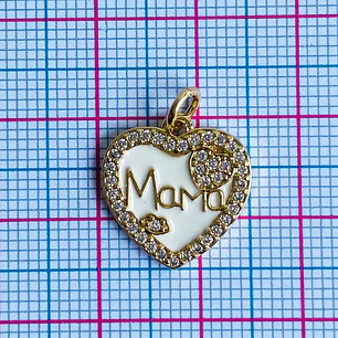 DIJE ✦ RODIO MAMÁ 15*15 MM