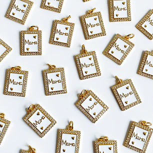 DIJE ✦ RODIO MAMÁ 12*17 MM