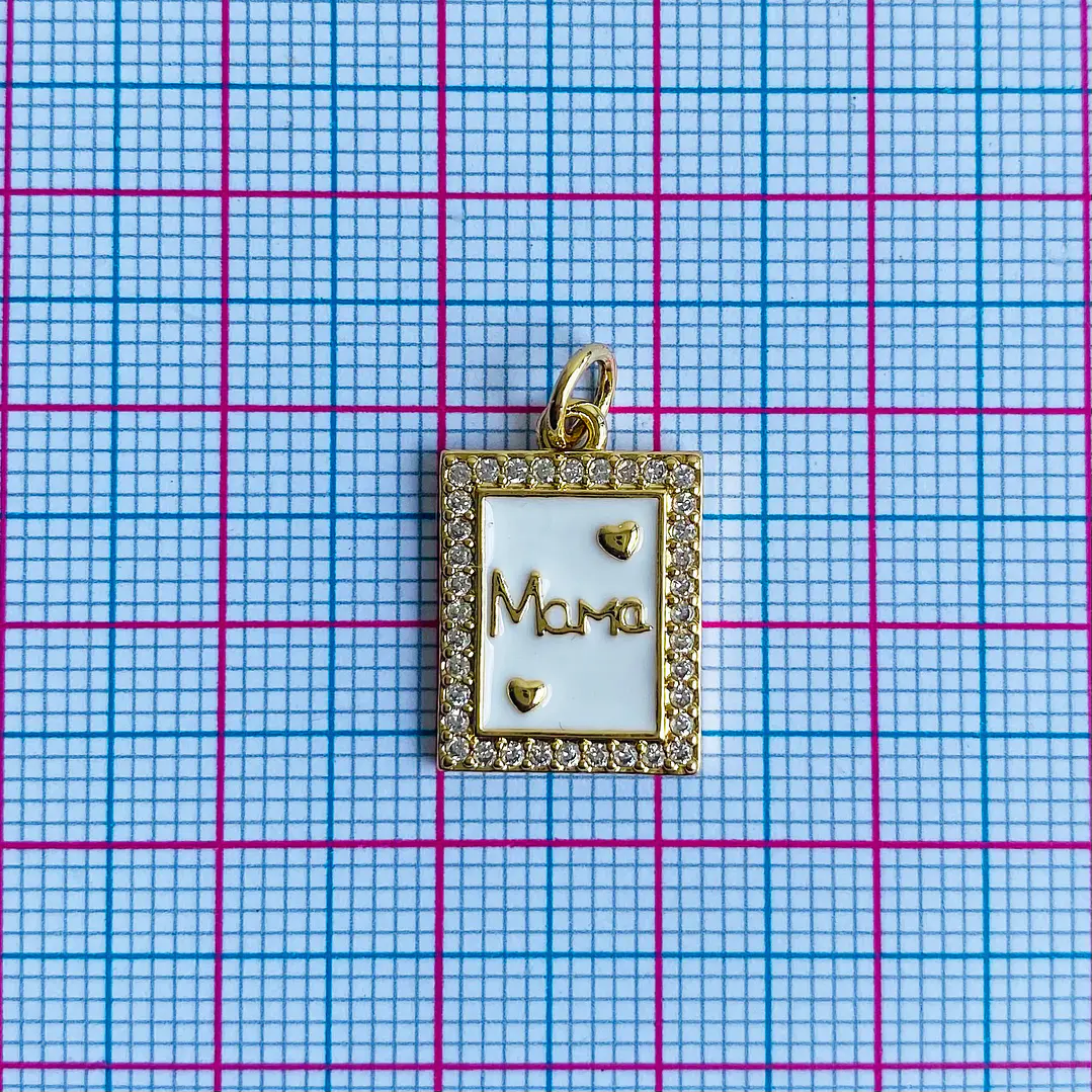 DIJE ✦ RODIO MAMÁ 12*17 MM 2