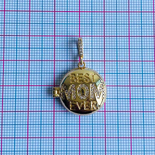 DIJE ✦ RODIO RELICARIO MAMÁ 20*30 MM